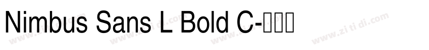 Nimbus Sans L Bold C字体转换